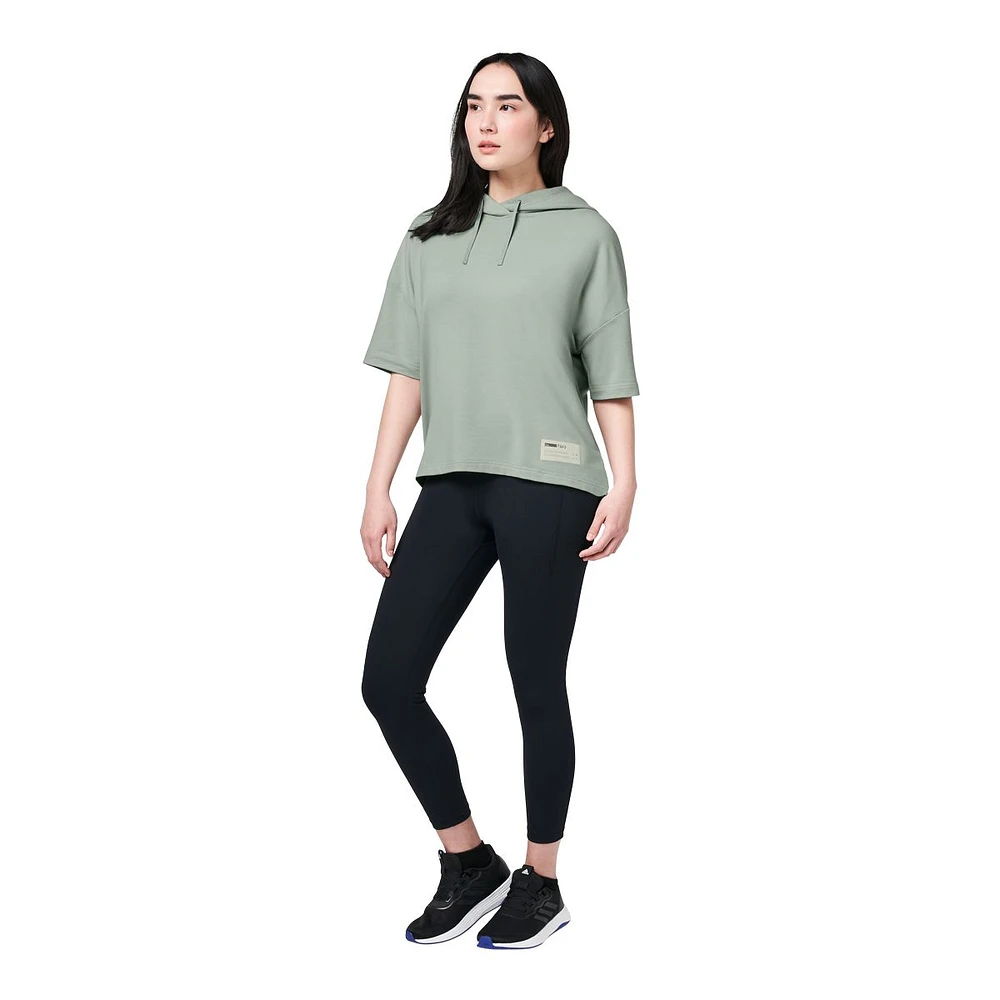 FWD Women's Vented Short Sleeve Hoodie, Oversized