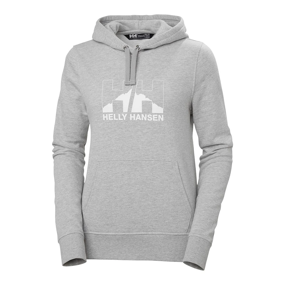 Helly Hansen Women's Nord Graphic Pullover Hoodie, 100% Cotton, Kangaroo Pocket