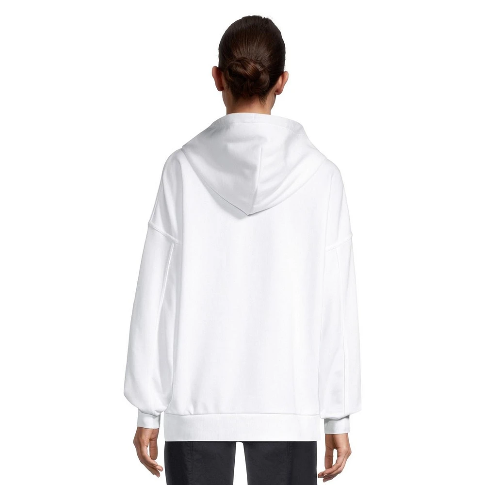 Converse Women's Spring Pullover Hoodie, French Terry, Oversized, Kangaroo Pocket