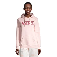 Vans Women's Classic V Pullover Hoodie, Cotton Blend, Kangaroo Pocket