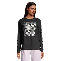 Vans Women's X IWD Divine Energy Boyfriend Long Sleeve Shirt