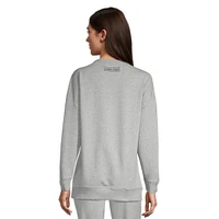 Calvin Klein Women's Reimagined Crewneck French Terry Lounge Sweatshirt, Relaxed Fit