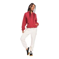 Roxy Women's Down The Line Half-Zip Sweatshirt Hoodie, Cotton Blend, Kangaroo Pocket