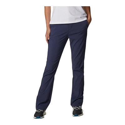 Columbia Women's On The Go Pants, Hiking, Casual, Mid Rise, Bootcut, Stretch