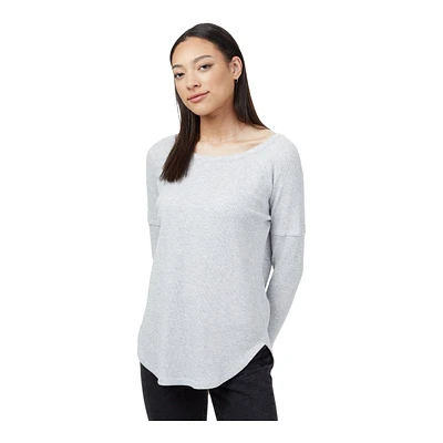 tentree Women's TreeWaffle Sweatshirt, Relaxed Fit