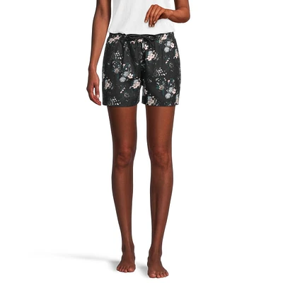 Ripzone Women's Claire Flannel Floral Pajama Shorts