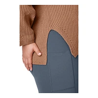 FWD Women's Plus Friday TCH Wool Slit Sweater