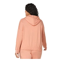 FWD Women's Free Gathered Pullover Fleece Athletic Hoodie