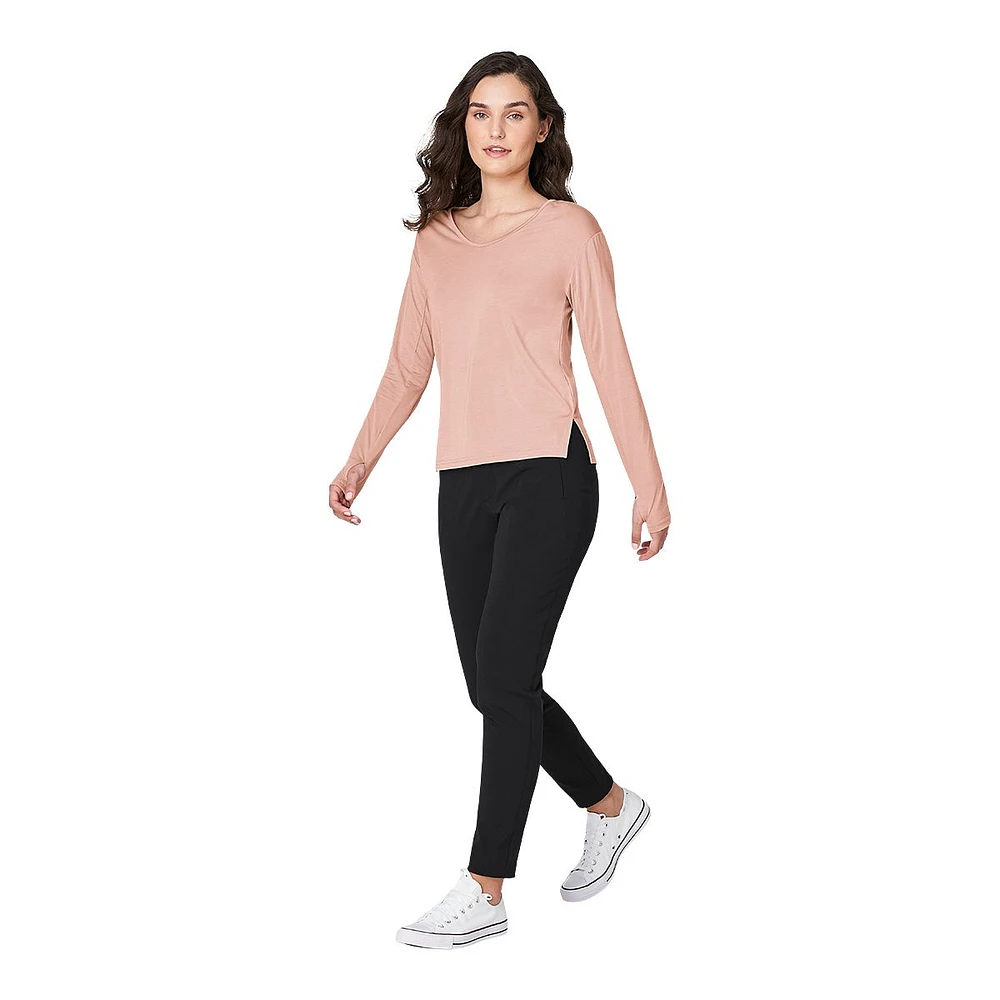 Friday FWD Women's Modal Minimal Long Sleeve T Shirt