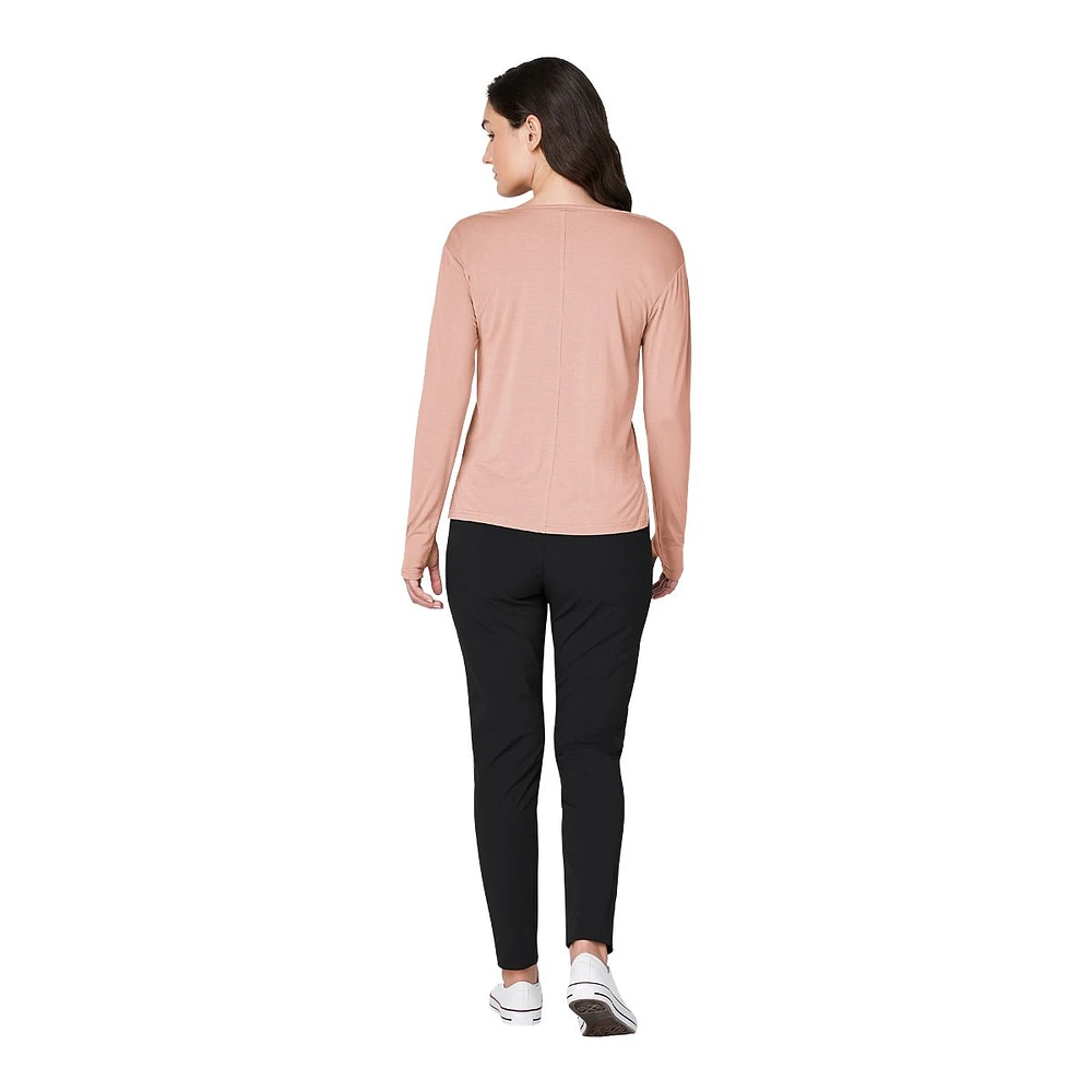 Friday FWD Women's Modal Minimal Long Sleeve T Shirt