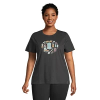 Woods Women's Cayley Graphic Cotton Blend T Shirt, Plus