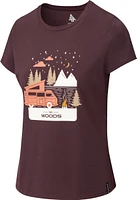 Woods Women's Cayley Graphic Cotton Blend T Shirt, Plus