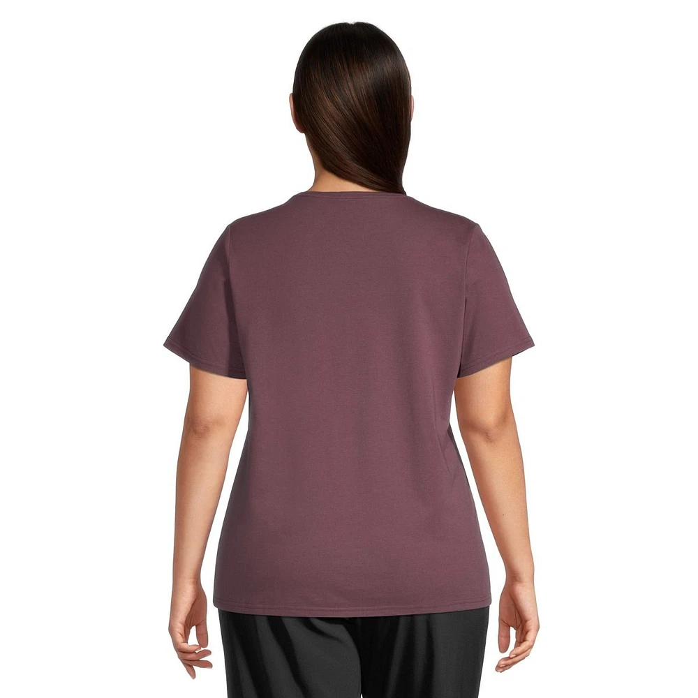 Woods Women's Cayley Graphic Cotton Blend T Shirt, Plus