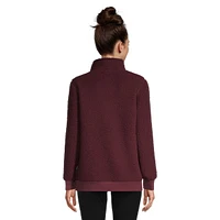 Woods Women's Cautley Quarter Zip Fleece Sweatshirt, Kangaroo Pocket