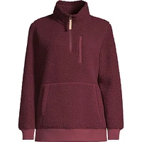 Woods Women's Cautley Quarter Zip Fleece Sweatshirt, Kangaroo Pocket