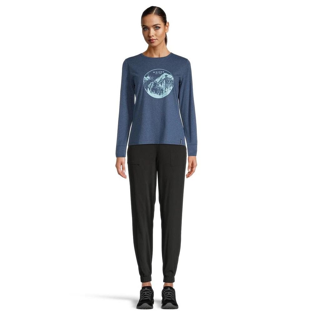 Woods Women's Cayley Graphic Long Sleeve T Shirt