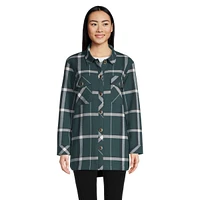 Woods Women's Evelyn Flannel Shacket, Relaxed Fit