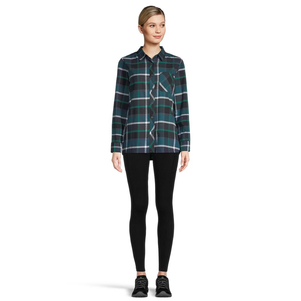 Woods Women's Niles Flannel Shirt, Relaxed Fit