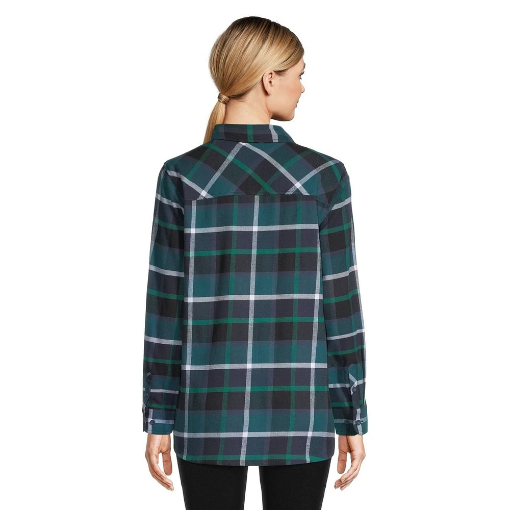 Woods Women's Niles Flannel Shirt, Relaxed Fit