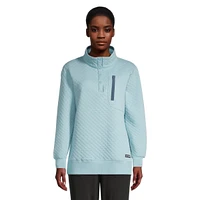 Woods Women's Farnham Turtleneck Quilted Sweatshirt