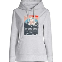 Woods Women's Lawson Pullover Hoodie, Kangaroo Pocket