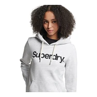 Superdry Women's CL Pullover Hoodie, Kangaroo Pocket