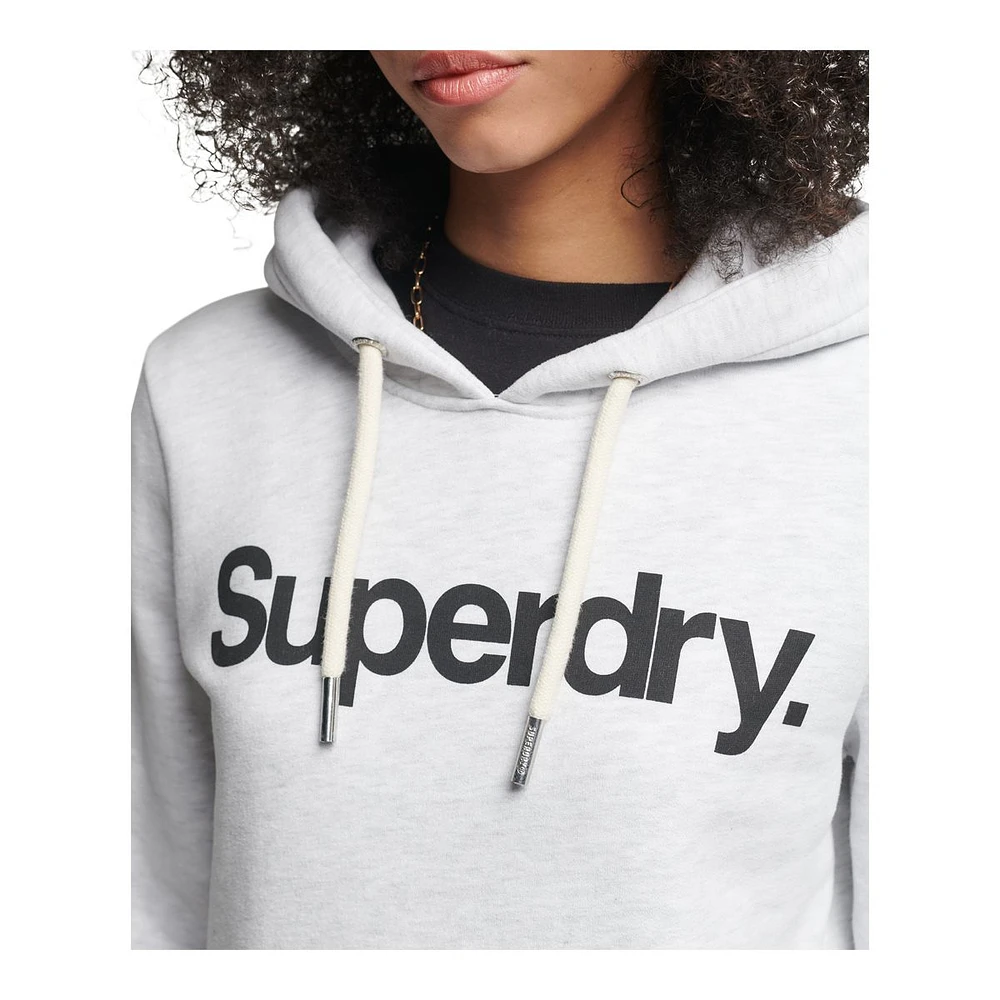 Superdry Women's CL Pullover Hoodie, Kangaroo Pocket