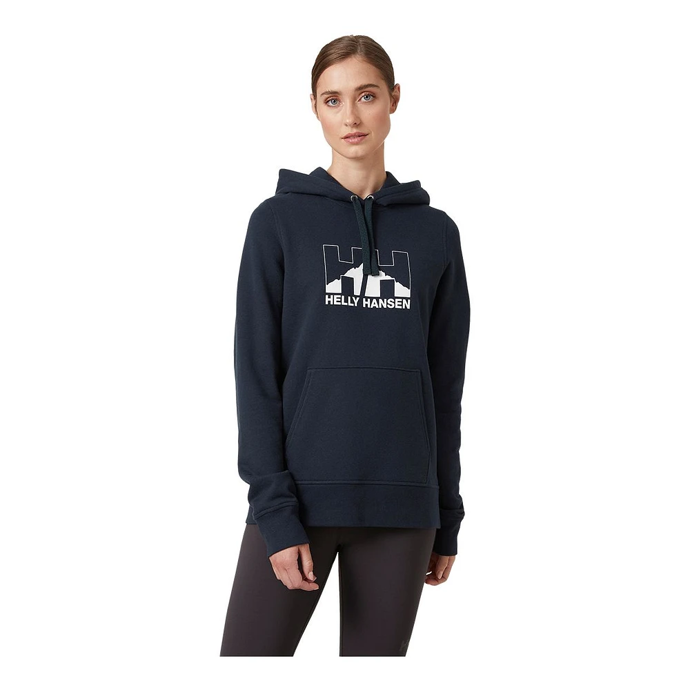 Helly Hansen Women's Nord Graphic Pullover Hoodie, Kangaroo Pocket