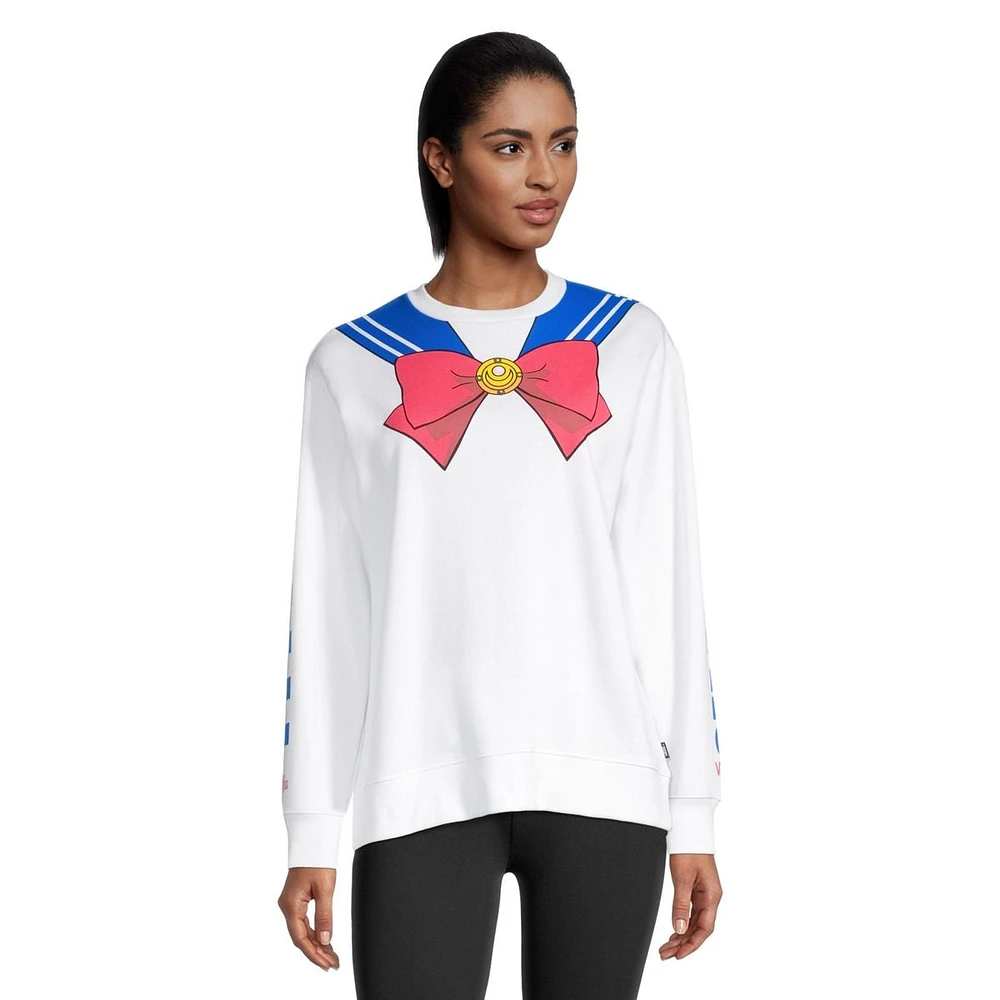 Vans Women's X SM BFF Sailor Moon Crewneck Fleece Sweatshirt