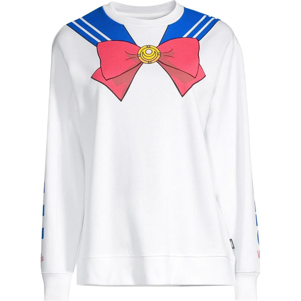 Vans Women's X SM BFF Sailor Moon Crewneck Fleece Sweatshirt