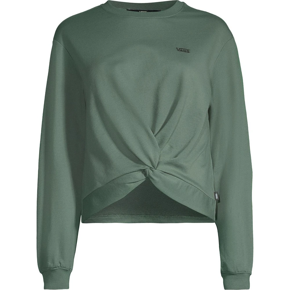 Vans Women's Vista Knotty  French Terry Pullover, Relaxed Fit