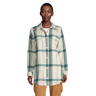 Vans Women's Hal Plaid Shacket, Relaxed Fit