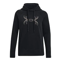 Under Armour Women's Rival Antler Pullover Hoodie, Fleece, Kangaroo Pocket