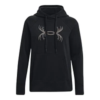 Under Armour Women's Rival Antler Pullover Hoodie, Fleece, Kangaroo Pocket