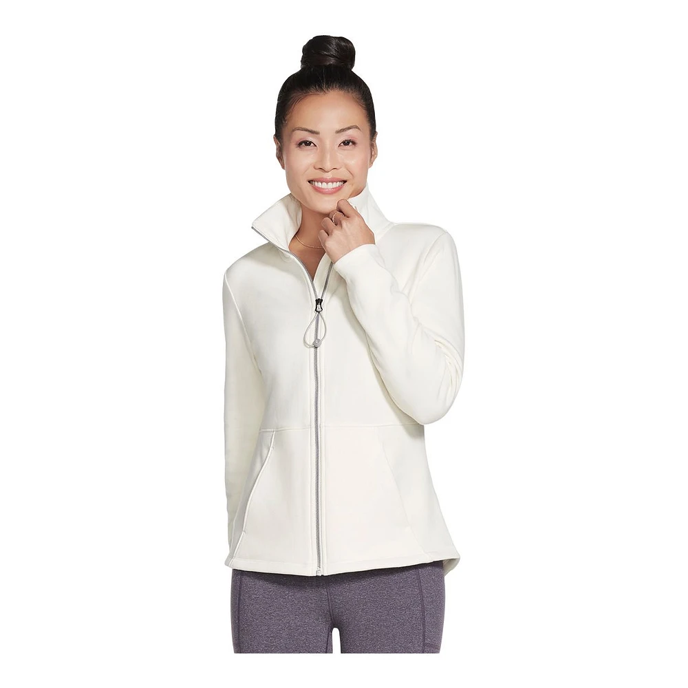 Skechers Women's GO SNUGGLE™ Mock Neck Fleece Jacket