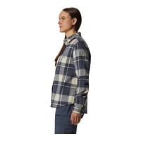 Mountain Hardwear Women's Plusher Button Up Flannel Plaid Shirt