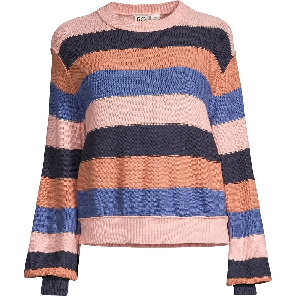 Roxy Women's Loft Music Stripe Pullover Sweater