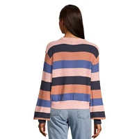 Roxy Women's Loft Music Stripe Pullover Sweater