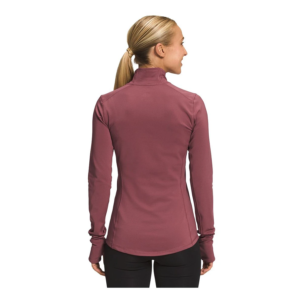 The North Face Women's Winter Warm Essential Long Sleeve Quarter Zip Hiking Shirt