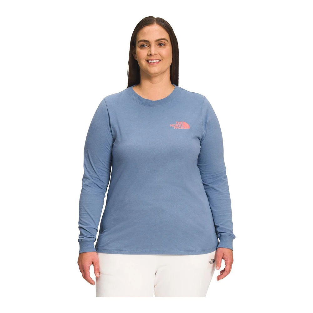 The North Face Women's Plus Graphic Injection Long Sleeve Shirt