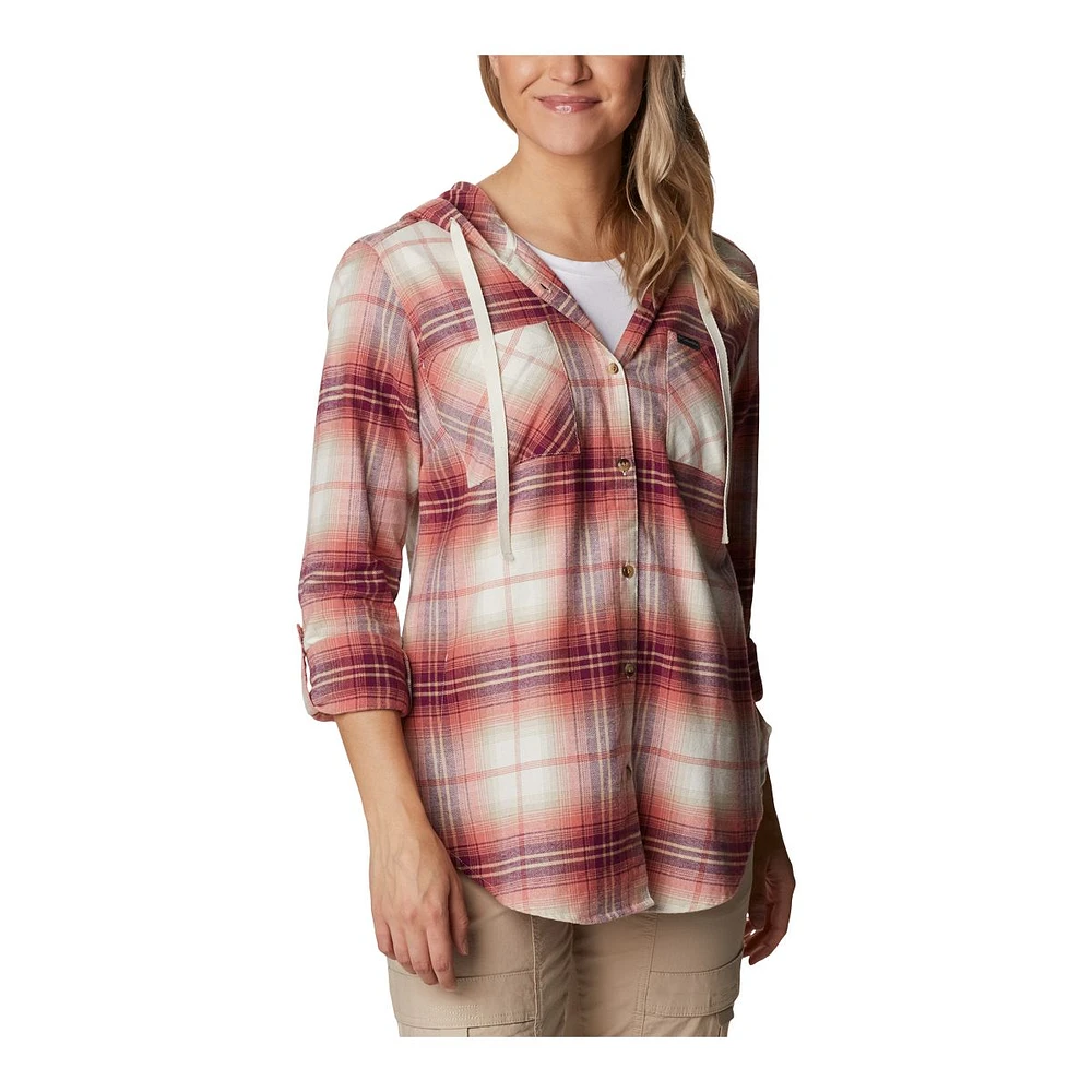 Columbia Women's Anytime™ Stretch Hooded Long Sleeve Shirt