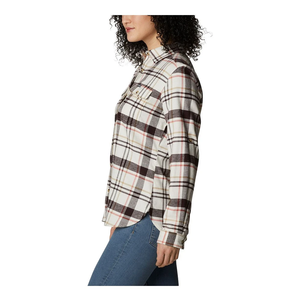 Columbia Women's Pine Street™ Long Sleeve Stretch Flannel Shirt