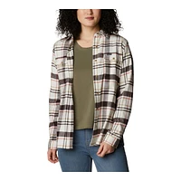 Columbia Women's Pine Street™ Long Sleeve Stretch Flannel Shirt