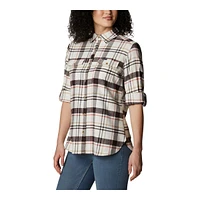 Columbia Women's Pine Street™ Long Sleeve Stretch Flannel Shirt