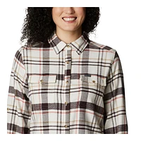 Columbia Women's Pine Street™ Long Sleeve Stretch Flannel Shirt