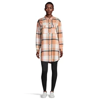 Roxy Women's Running SNS Button Up Plaid Shirt