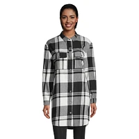 Roxy Women's Running SNS Button Up Plaid Shirt