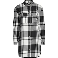 Roxy Women's Running SNS Button Up Plaid Shirt