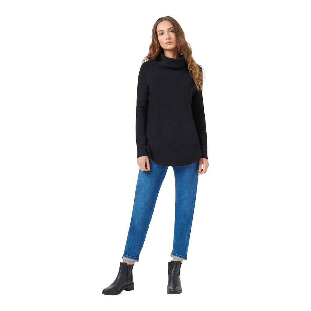 tentree Women's TreeWaffle Turtleneck Long Sleeve Shirt