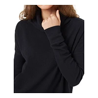 tentree Women's TreeWaffle Turtleneck Long Sleeve Shirt